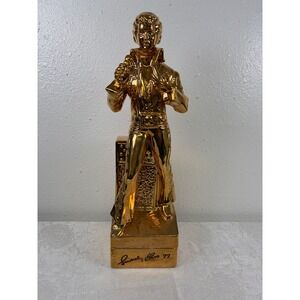 Vintage 1977 Elvis Presley McCormick Decanter Music Box Gold Plated 24K